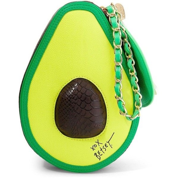 Betsey Johnson Handbags - Betsy Johnson holy avocado wristlet RARE